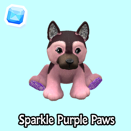 rare-Sparkle Purple Paws