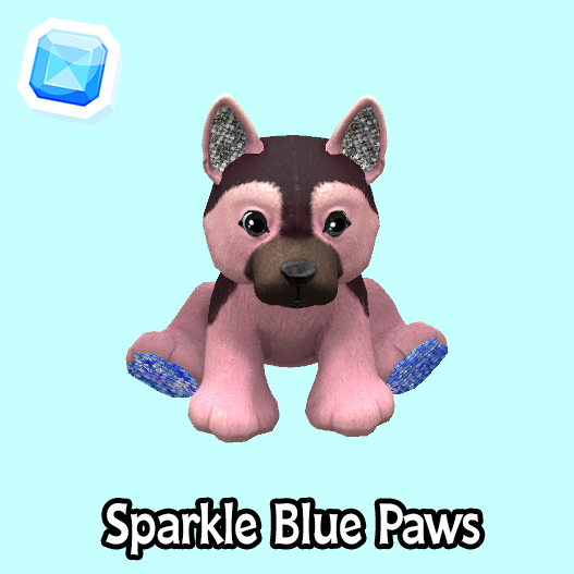 rare=Sparkle Blue Paws