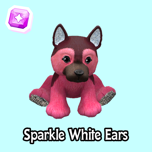 superrare-Sparkle White Ears