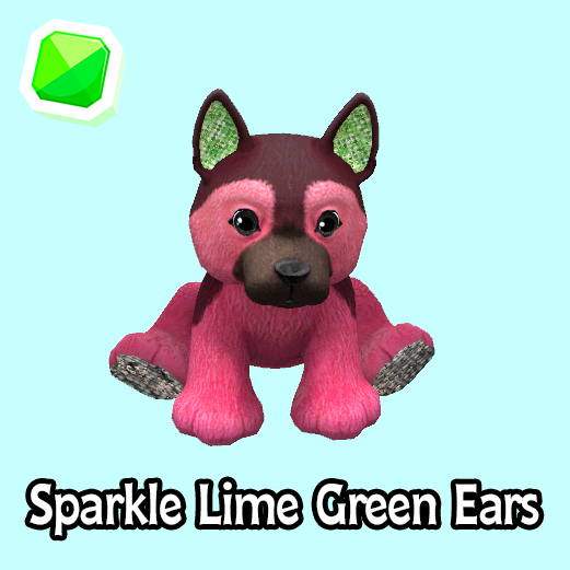 uncommon-Sparkle Lime Green Ears