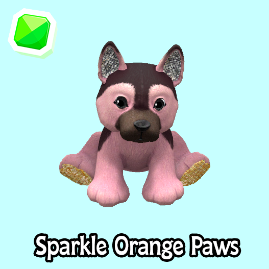 uncommon-Sparkle Orange Paws