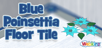 Blue Poinsettia Floor Tiles are a Perfect Companion!
