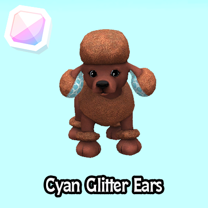 common-Cyan Glitter Ears