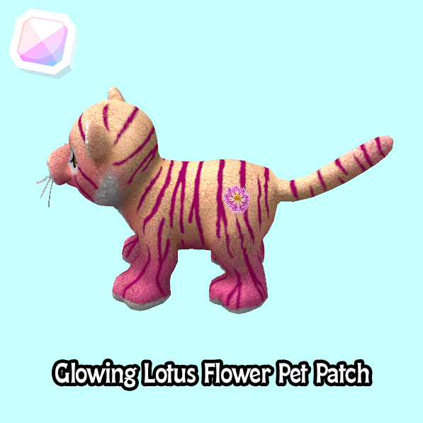 common-Glowing Lotus Flower Pet Patch