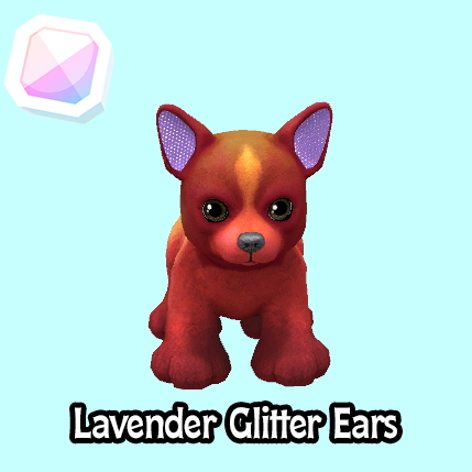 common-Lavender Glitter Ears