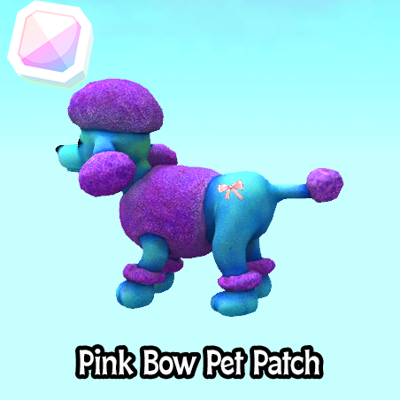 common-Pink Bow Pet Patch