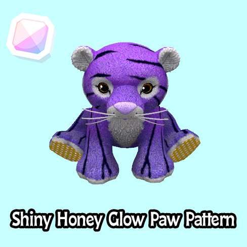 common-Shiny Honey Glow Paw Pattern