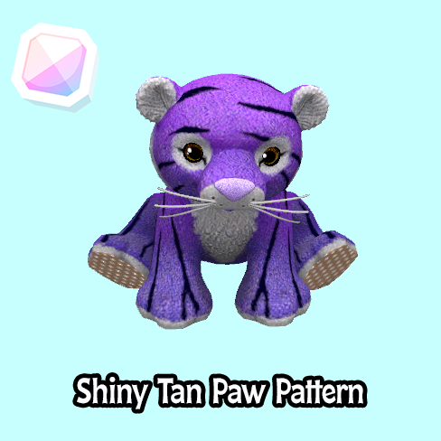 common-Shiny Tan Paw Pattern