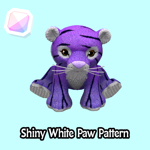 common-Shiny White Paw Pattern