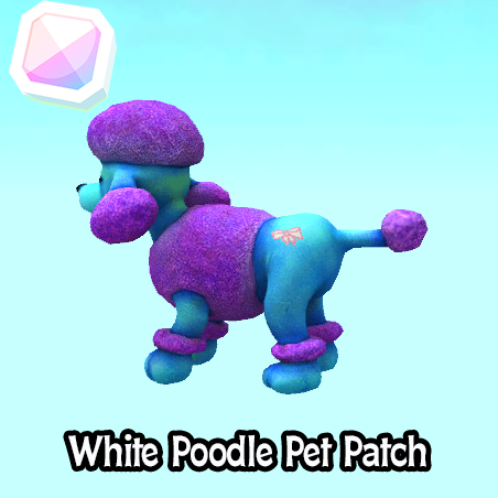 default-White Poodle Pet Patch