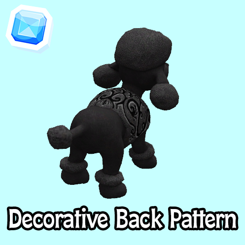 rare-Decorative Back Pattern