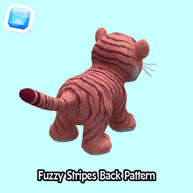 rare-Fuzzy Stripes Back Pattern