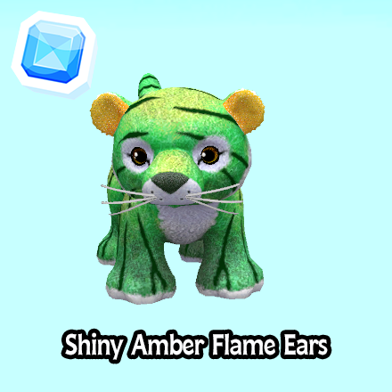 rare-Shiny Amber Flame Ears