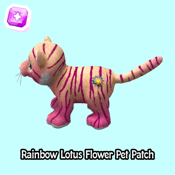 superare-Rainbow Lotus Flower Pet Patch
