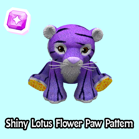 superrare-Shiny Lotus Flower Paw Pattern