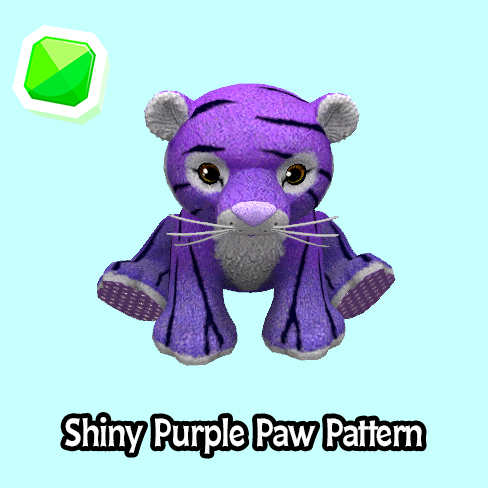 uncommon-Shiny Purple Paw Pattern
