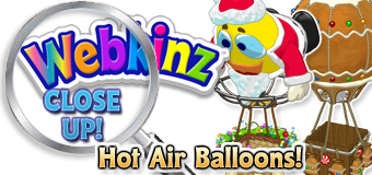 WEBKINZ CLOSE UP - Christmas Hot Air Balloons - Featured
