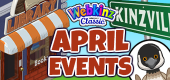 Webkinz Classic Event Calendar - April 2026