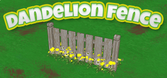 Line your yard with these Dandelion Fence pieces!