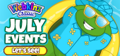 Webkinz Classic Event Calendar - July 2026