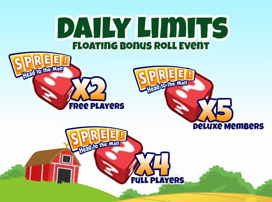 Fall Shopping Spree Dice Limits 2026