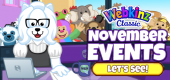 Webkinz Classic Event Calendar - November 2026