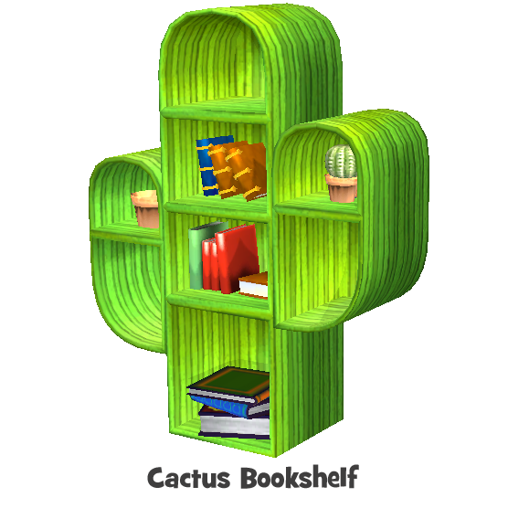 cactus bookshelf