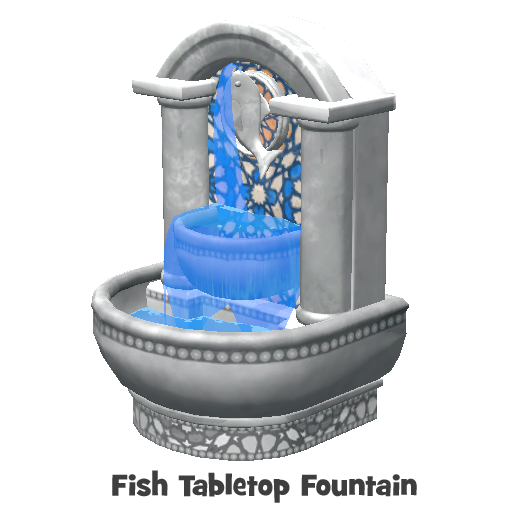 fish tabletop fountain